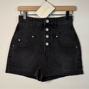 NEW Isabel Marant Etoile Jovany High Waisted Jean Shorts FR 36